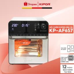 Thumbnail Nồi chiên không dầu KIPOR KP-AF657 - 15L - Lò nướng điển tử RAPID AIR nhiệt tối đa 230 độ - Bảo hành tại nhà 12 tháng 1