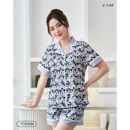 Thumbnail BỘ MẶC NHÀ SHE BY ZAM - TCDA29 - BỘ NGẮN TAY QUẦN ĐÙI MICKEY XÁM 3