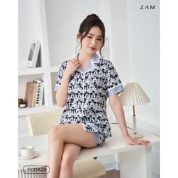 Thumbnail BỘ MẶC NHÀ SHE BY ZAM - TCDA29 - BỘ NGẮN TAY QUẦN ĐÙI MICKEY XÁM 4