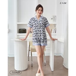 Thumbnail BỘ MẶC NHÀ SHE BY ZAM - TCDA29 - BỘ NGẮN TAY QUẦN ĐÙI MICKEY XÁM 1