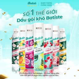 Thumbnail Dầu Gội Khô Batiste Dry Shampoo Mini Size 50ml, Full 200ml Hết Ngứa, Hết Bết Dính Tóc Bồng Bềnh Bóng Mượt Tức Khắc 2