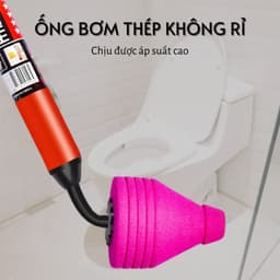 Thumbnail Cây bơm thụt ,cây thông bồn cầu bằng khí nén áp lực cao, thông tắc bồn cầu thoát nước sàn 3