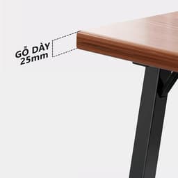 Thumbnail Bàn làm việc văn phòng IGA thiết kế hiện đại mặt gỗ dày 30mm khung sắt chống ghỉ - Gm121 3