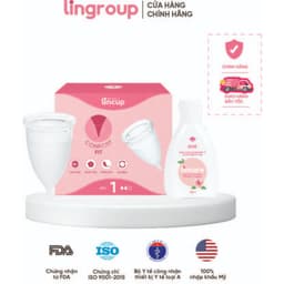 Thumbnail Combo cốc nguyệt san Lincup và dung dịch vệ sinh rửa cốc Lincare Rose 50ml 1