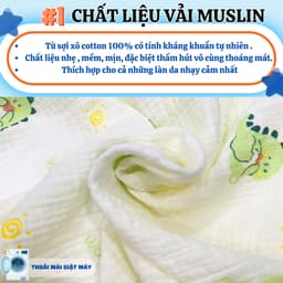 Thumbnail Ga Cũi Cho Bé GOLDCAT Chất Liệu Muslin 100% Cotton Cao Cấp Mềm Mát, Viền Chun Ôm Đệm, Kích Thước Đa Dạng 2