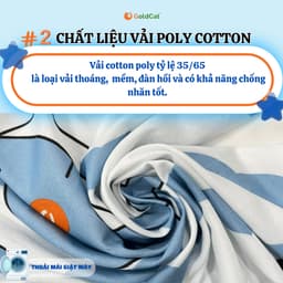 Thumbnail Ga Cũi Cho Bé GOLDCAT GCC Chất Liệu Cotton Mềm Mát Dùng Cho Đệm Dày 5-10cm, Giặt Máy Thoải Mái 4