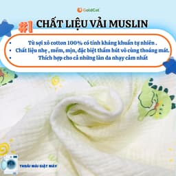 Thumbnail Ga Cũi Cho Bé GOLDCAT GCC Chất Liệu Cotton Mềm Mát Dùng Cho Đệm Dày 5-10cm, Giặt Máy Thoải Mái 3