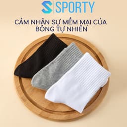 Thumbnail Tất dùng 1 lần nam nữ SPORTY 100% cotton dạng túi thoáng khí, thấm hút mồ hôi, dễ dàng mang theo 2