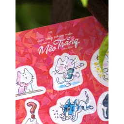 Thumbnail Sticker 12 biểu cảm của Mèo Trắng (tập 1) 2