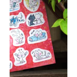 Thumbnail Sticker 12 biểu cảm của Mèo Trắng (tập 1) 4