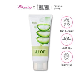 Thumbnail Sữa rửa mặt Nha Đam Tạo Bọt Mềm Mịn Làm Sạch Sâu, Dưỡng ẩm, Ngừa Mụn Tenzero Balancing Foam Cleanser Aloe 100ml 2