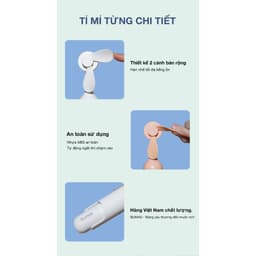 Thumbnail Quạt Mini Cầm Tay BUMAS BF03 Pro - Nhỏ Gọn Tiện Lợi - Sử Dụng Đến 24H 2