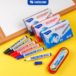 Thumbnail Bút lông bảng xóa được Thiên Long WB-03 nét 2.5mm mực xanh đỏ đen không độc hại bơm mực dễ dàng 3