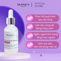 Thumbnail Serum sau tẩy lông, triệt lông, wax lông làm giảm kích ứng và ức chế mọc lông BLANICA  15ml 3
