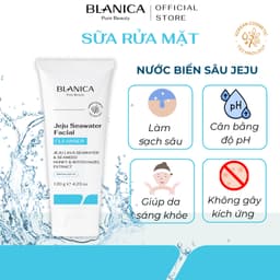 Thumbnail Sữa rửa mặt chứa nước biển sâu Jeju BLANICA Jeju Sea Water Facial Cleanser giúp làm sạch sâu dịu nhẹ dạng gel 120g 2