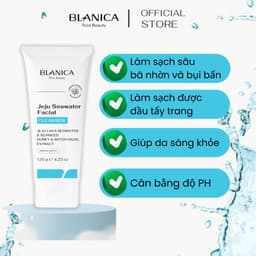 Thumbnail Sữa rửa mặt chứa nước biển sâu Jeju BLANICA Jeju Sea Water Facial Cleanser giúp làm sạch sâu dịu nhẹ dạng gel 120g 3
