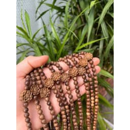Thumbnail Vòng tay trầm hương chuỗi 108 hạt mix Hoa Sen tóc vườn Xưởng Mộc Việt mang lại may mắn bình an 3