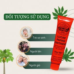 Thumbnail Kem đa năng, cấp ẩm Lucas Papaw Ointment dưỡng da tuýp 25g Úc loại bỏ mụn nhọt phát ban mẩn ngứa hăm tã nứt đầu 4