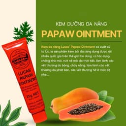 Thumbnail Kem đa năng, cấp ẩm Lucas Papaw Ointment dưỡng da tuýp 25g Úc loại bỏ mụn nhọt phát ban mẩn ngứa hăm tã nứt đầu 1