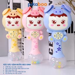 Thumbnail Đồ chơi xúc xắc gặm nướu cho bé cao cấp Pikaboo phát nhạc vui nhộn đèn sáng lấp lánh cao cấp an toàn 2