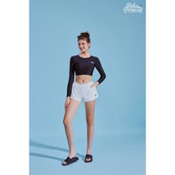 Thumbnail Áo bơi LẺ Nữ lẻ BIKINI PASSPORT kiểu tay dài gắn logo - màu Đen - BS1002_BL 4