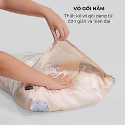 Thumbnail 01 Vỏ Gối Nằm Họa Tiết Hoạt Hình Gòn Bedding Lụa Tencel 60s 50x70 cm 2