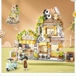 Thumbnail Bộ lắp ráp LOZ mini mô hình nhà sáng tạo nhiều mẫu 1382 - 1385 3