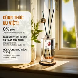 Thumbnail Tinh Dầu Thơm Phòng Khuếch Tán Cắm Que HENY GARDEN Mùi Hương Thư Giãn 1