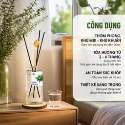 Thumbnail Tinh Dầu Thơm Phòng Khuếch Tán Cắm Que HENY GARDEN Mùi Hương Thư Giãn 2