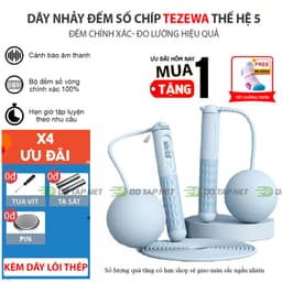 Thumbnail Dây Nhảy Thể Dục Đếm Số Vòng Tự Động, Dây Tập Nhảy Không Dây Giảm Cân Tại Nhà 1