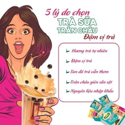 Thumbnail Combo 5 hộp trà sữa trân châu DAWNING Đậm vị trà, hương thơm trà tự nhiên giúp tỉnh táo 260g 3