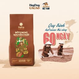Thumbnail Túi 500g Bột cacao nguyên chất Việt Nam 100% không đường Heyday - Dòng Origin thượng hạng 1
