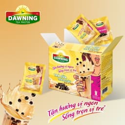 Thumbnail Combo 5 Hộp Trà sữa trân châu DAWNING Tròn vị ngon, thơm trà, tan đá vẫn ngon đậm đà 260g/hộp 3