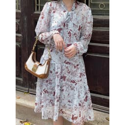 Thumbnail De Leah - Đầm Suông Đuôi Cá Dây Nơ Cổ - Thời Trang Thiết Kế 3