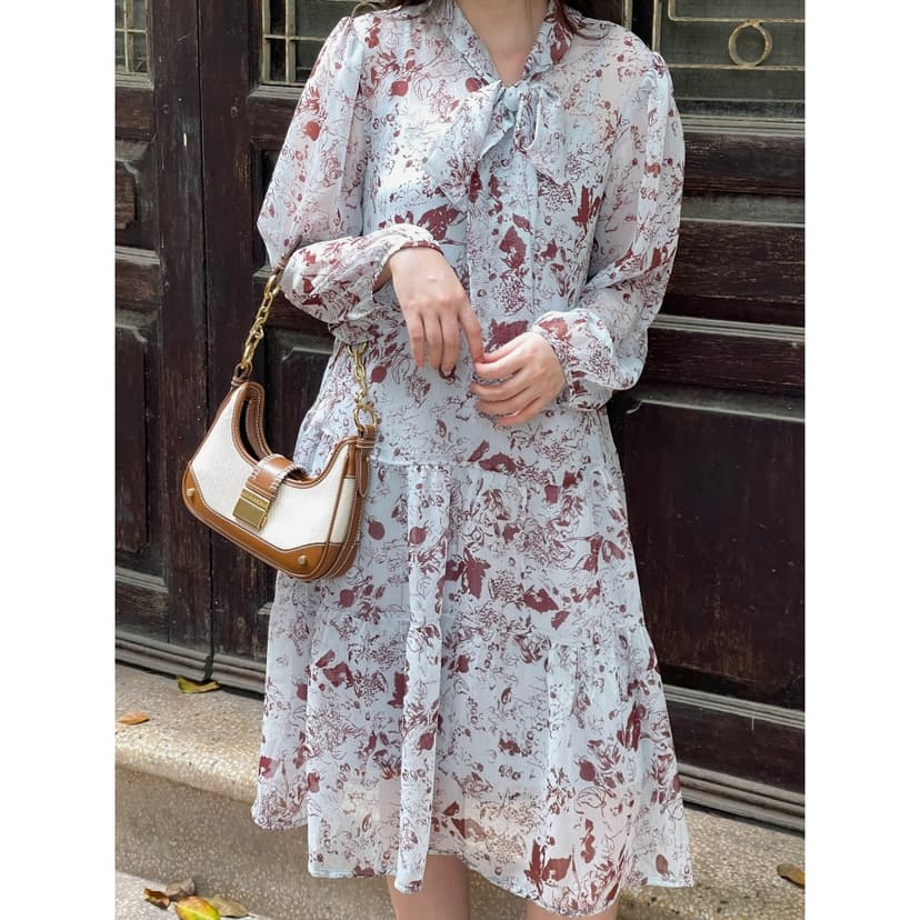 Ảnh De Leah - Đầm Suông Đuôi Cá Dây Nơ Cổ - Thời Trang Thiết Kế 3