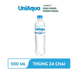 Thumbnail Thùng 24 chai nước uống đóng chai UniAqua - HABECO (500ml/chai) 1