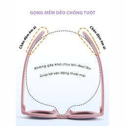 Thumbnail Kính Mát Cho Bé AORON Gọng Vuông Tròn Chống Tia UV Bảo Vệ Mắt Màu Sắc Dễ Thương Tròng Phân Cực Cho Bé Trai Bé Gái AK163 4