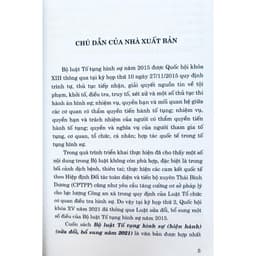 Thumbnail Sách Bộ Luật Tố Tụng Hình Sự (Hiện Hành) (Sửa Đổi, Bổ Sung 2021) 2