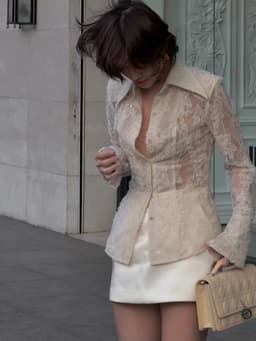 Thumbnail Áo sơ mi Grace Lace Shirt HUONG BOUTIQUE HBSM1126 2