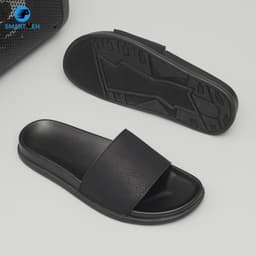 Thumbnail Dép nam quai ngang Da cao cấp SMARTMEN DC-11 Đen 2