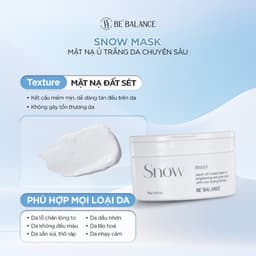 Thumbnail Mặt Nạ Ủ Sáng Da Be'Balance SNOW MASK giúp Làm Dịu và Cấp Ẩm Chuyên Sâu 120g 4