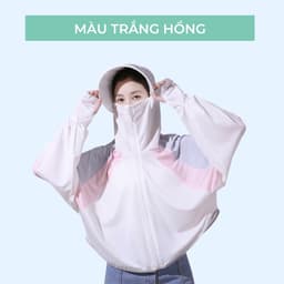 Thumbnail Áo Khoác Chống Nắng Glandie Có Mũ Rộng Vành Cao Cấp 2