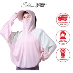 Thumbnail Áo Khoác Chống Nắng Glandie Có Mũ Rộng Vành Cao Cấp 1