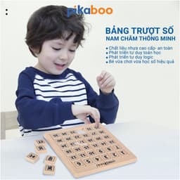 Thumbnail Đồ chơi bảng trượt số thông minh cao cấp Pikaboo trò chơi trí tuệ giúp bé học và phát triển tư duy 2