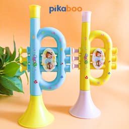 Thumbnail Kèn thổi cho bé Pikaboo, kèn đồ chơi có âm thanh vang, chất liệu nhựa dày dặn nhẵn mịn an toàn 4