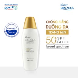 Thumbnail COMBO 2 x Sữa chống nắng hằng ngày dưỡng trắng Sunplay Skin Aqua Clear White SPF 50+, PA++++ 55g - Eco Vietnam 1
