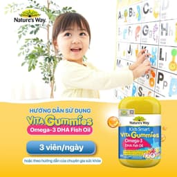Thumbnail Kẹo Dẻo Cho Bé Nature's Way Kids Smart Vita Gummies Omega-3 DHA Fish Oil Hỗ Trợ Sức Khoẻ Não Và Mắt Cho Bé Hộp 60v 4