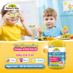 Thumbnail Kẹo Dẻo Cho Bé Nature's Way Kids Smart Vita Gummies Omega-3 DHA Fish Oil Hỗ Trợ Sức Khoẻ Não Và Mắt Cho Bé Hộp 60v 3