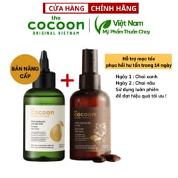 Thumbnail Combo kích thích mọc tóc và phục hồi nước dưỡng tóc tinh dầu bưởi Cocoon 140ML BẢN MỚI + Nước xịt dưỡng tóc sachi 140ml 2