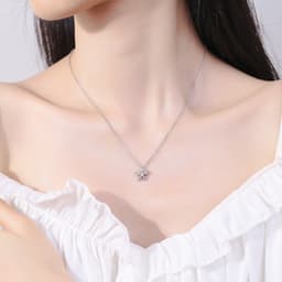 Thumbnail Dây chuyền bạc CDE bông tuyết Snowflakes Necklace Silver CDE6065SV - Dây chuyền nữ bạc S925 2